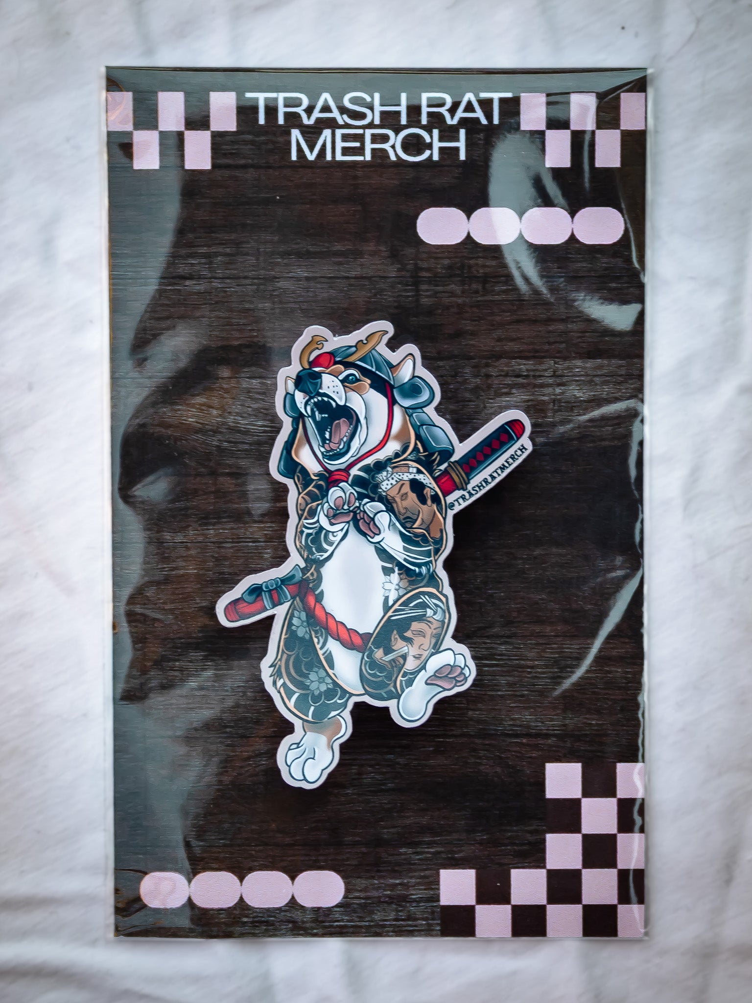 Samurai Corgi Sticker