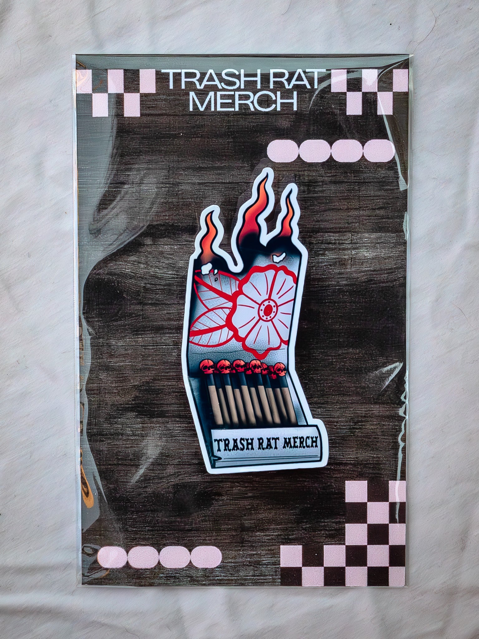 Skull Matchbook Sticker