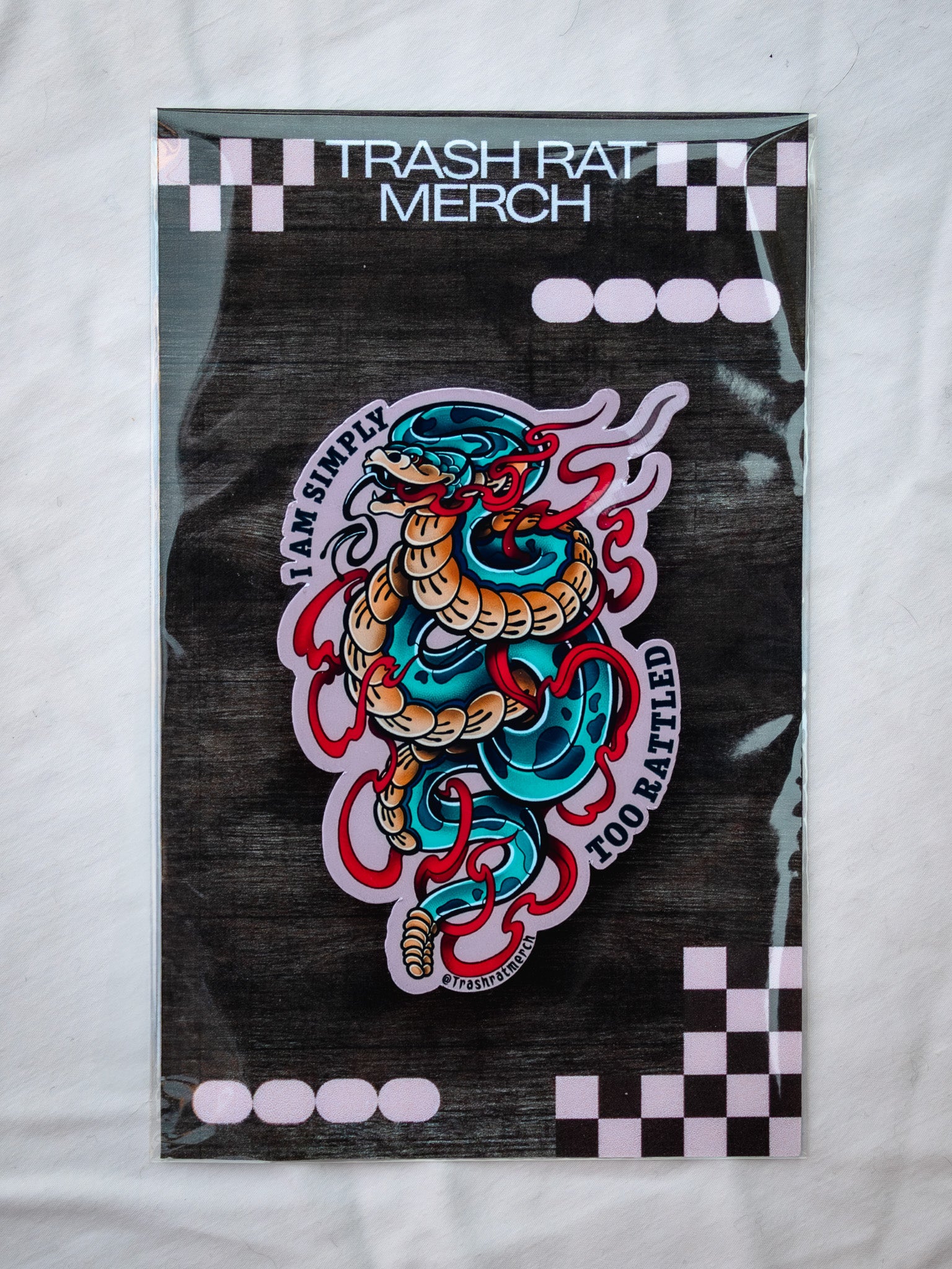 Too Rattled Snake Sticker