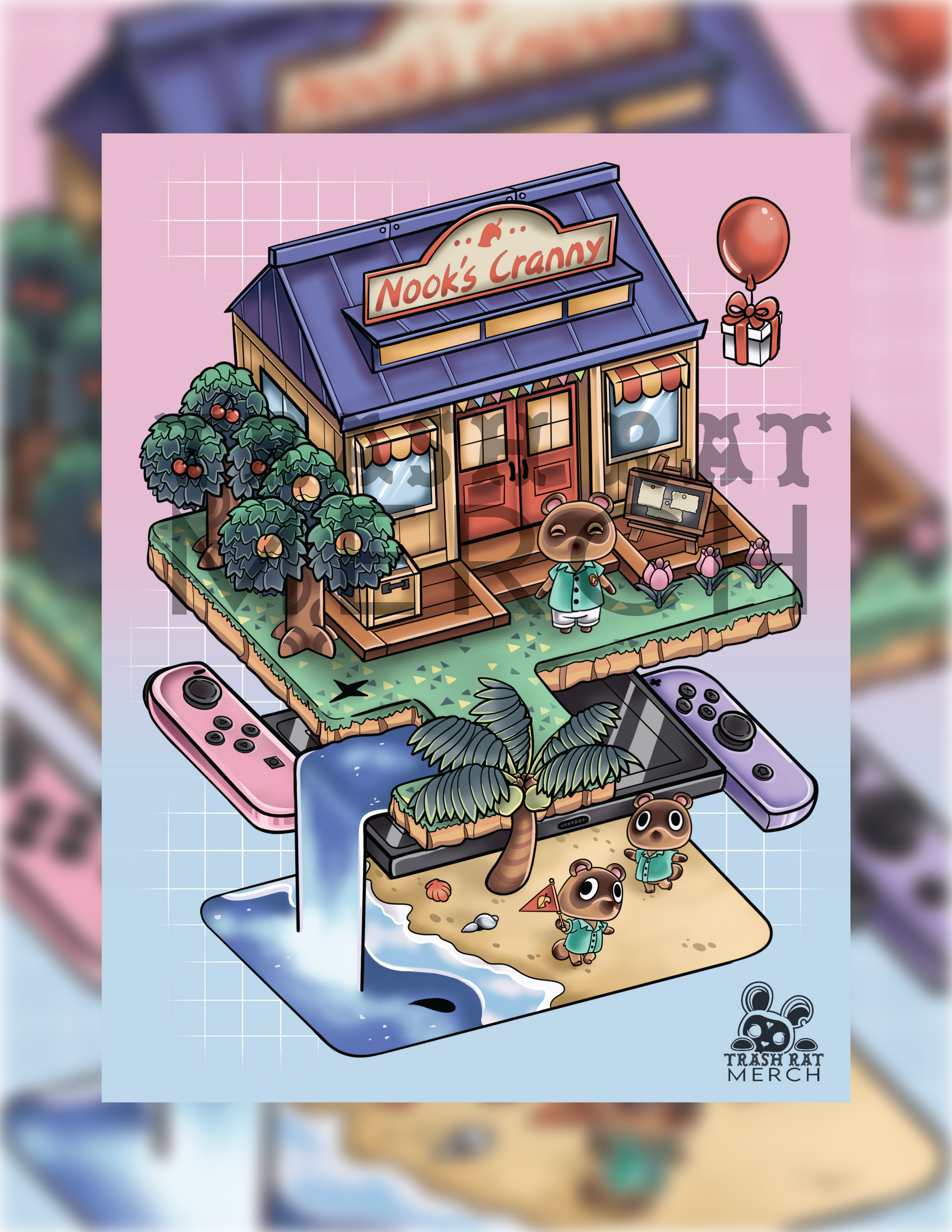 Animal Crossing Nook's Cranny Art Print
