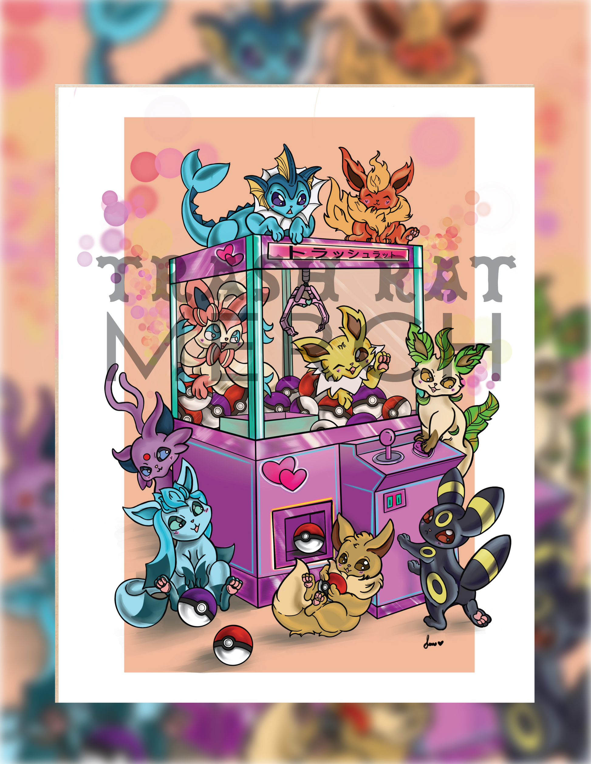 eeveelutions claw machine