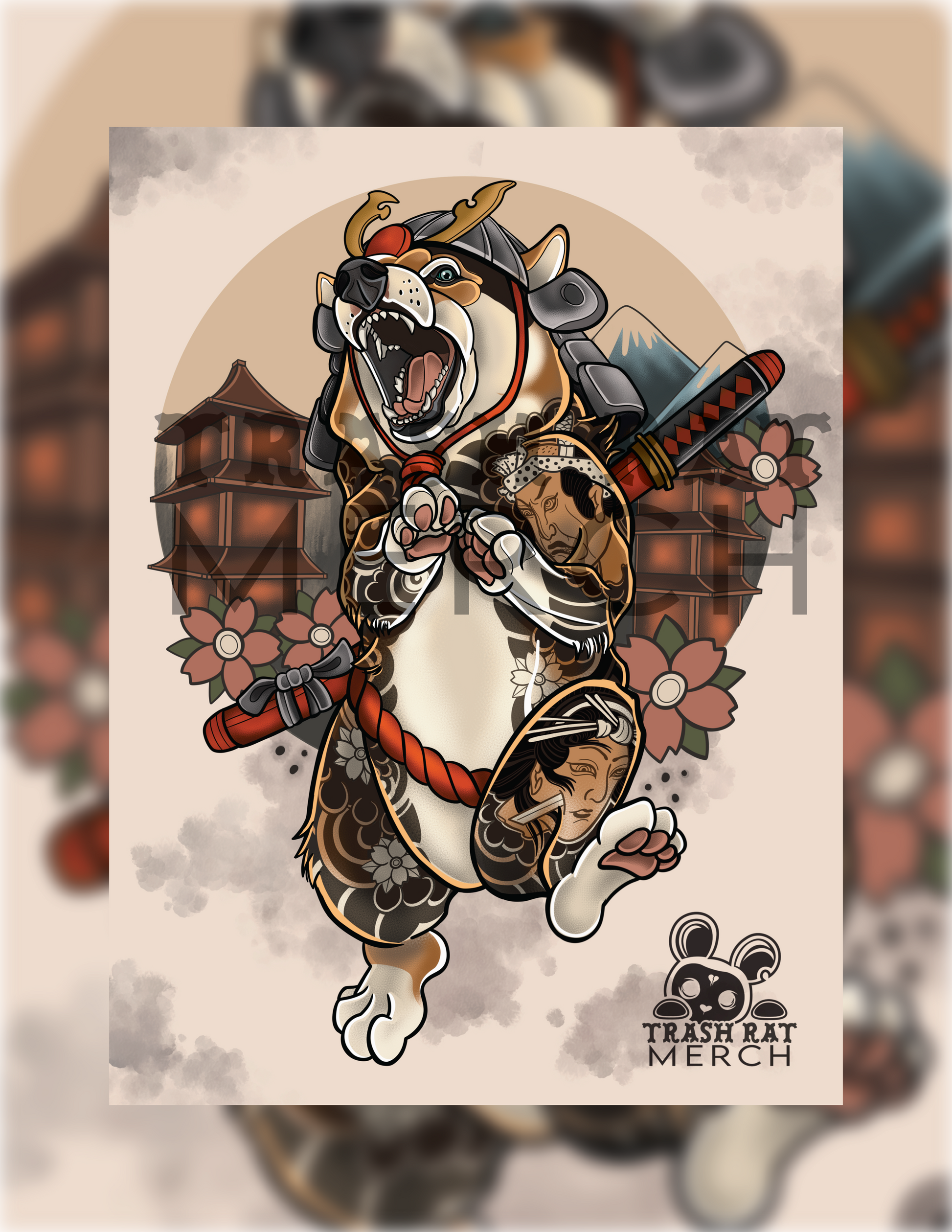 Samurai Corgi
