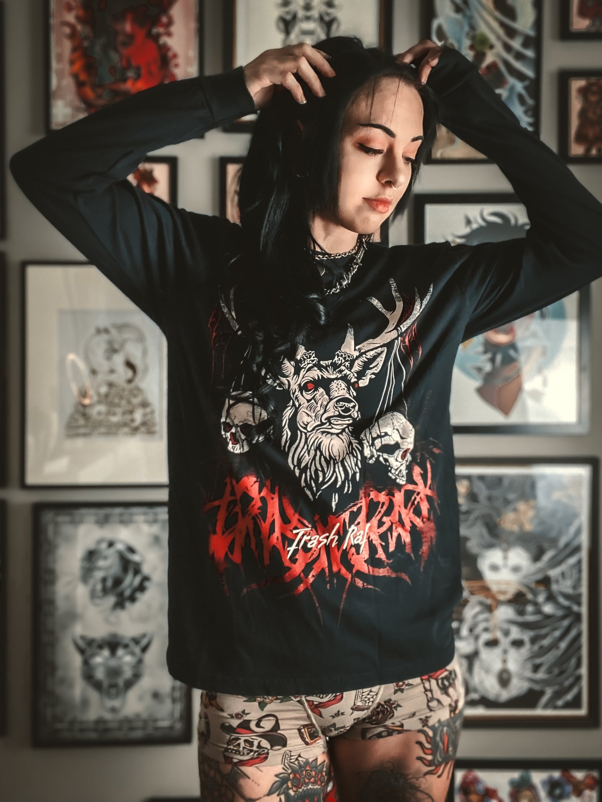 Nightmare Stag Long Sleeve